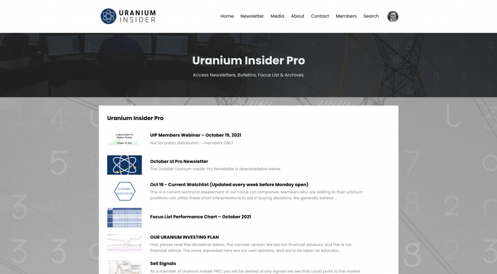 uranium insider pro nieuwsbrief