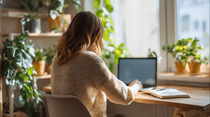 Vrouw weet hoe ze geld moet verdienen met affiliate marketing